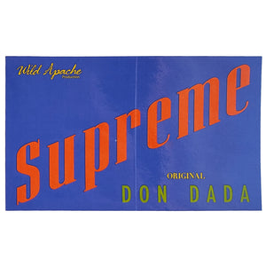 Supreme Don Dada Sticker Blue
