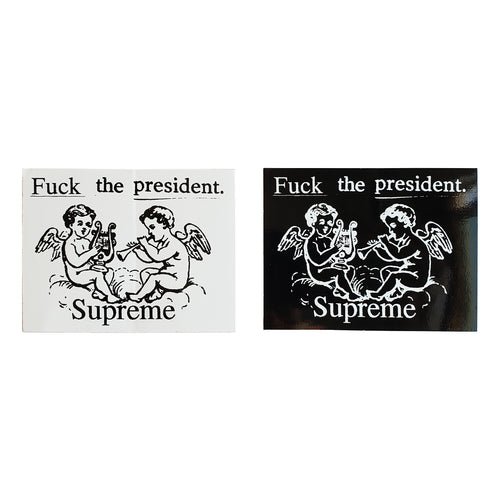 Supreme Fuck The President Stickers