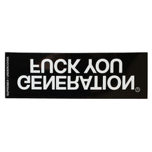 Load image into Gallery viewer, Supreme Undercover Generation Fuck You Sticker Black
