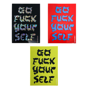 Supreme Go Fuck Yourself Stickers