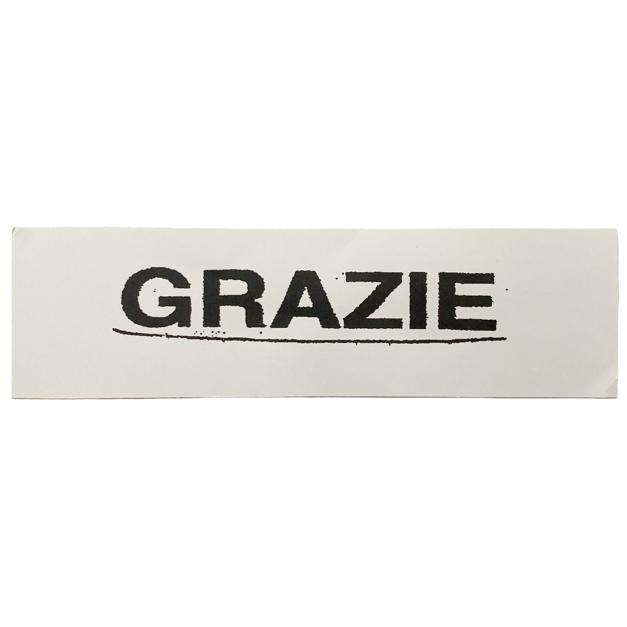 Grazie Stickers for Sale