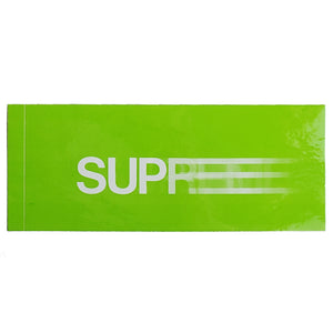 Supreme Original Motion Logo Sticker Green