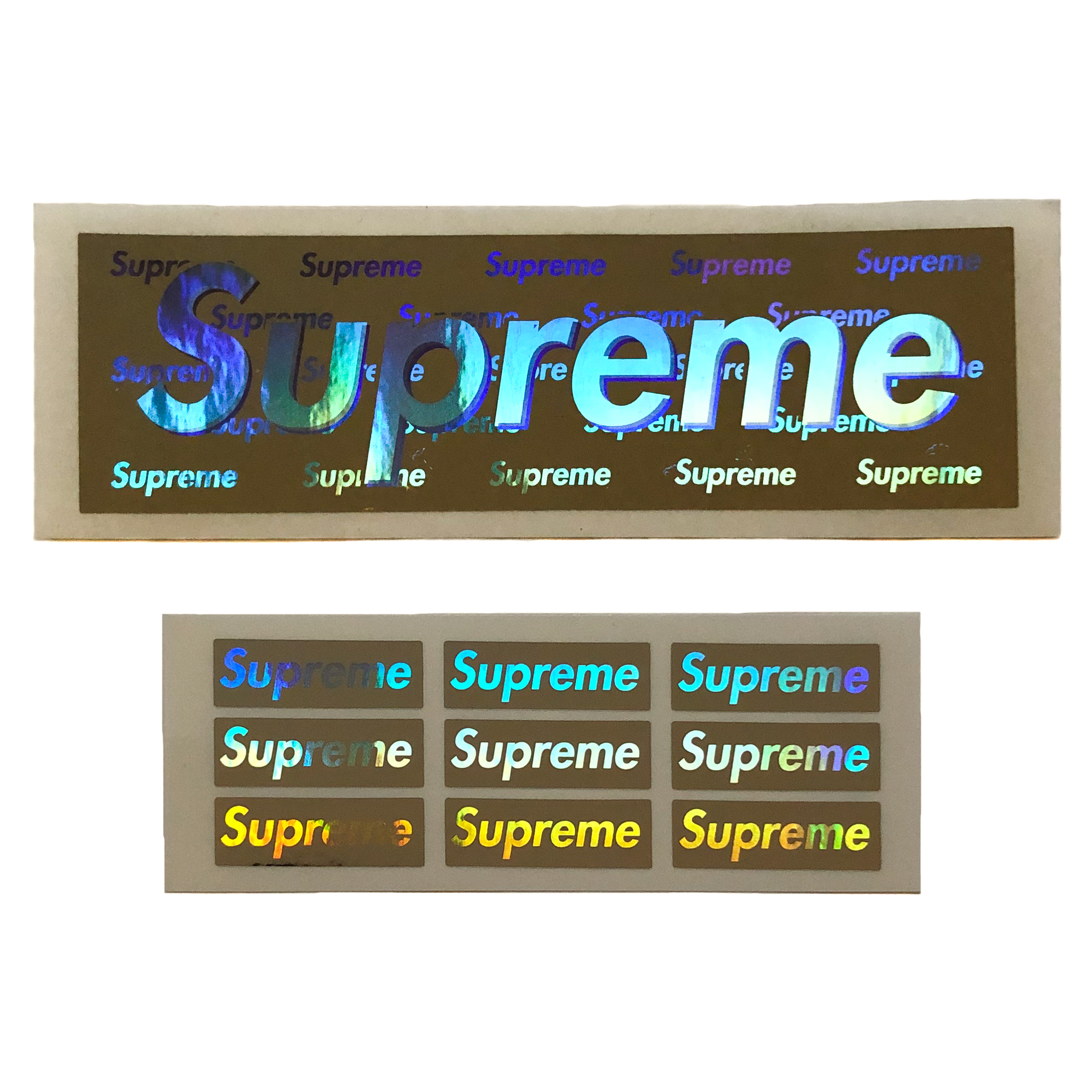 Supreme Supreme Holographic Box Logo, Grailed
