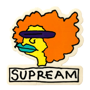 Supreme Ramm Head Mark Gonzales Sticker Orange