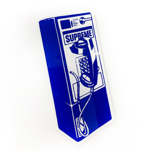 Supreme Blue Payphone Sticker