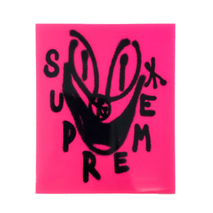 Supreme Sancheeto Smile Sticker Hot Pink