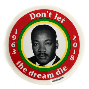 Supreme MLK Martin Luther King Sticker Red