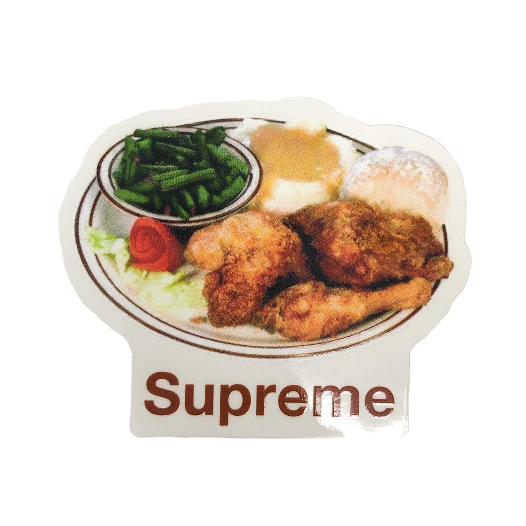 Supreme Food Chicken Dinner Sticker