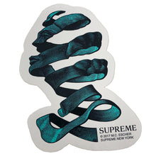 Load image into Gallery viewer, Supreme M.C. Escher Ribbon Sticker Teal
