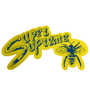 Supreme Super Supreme Wasp Sticker Yellow