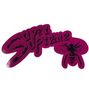 Supreme Super Supreme Wasp Sticker Pink