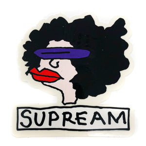 Supreme Ramm Head Mark Gonzales Sticker Black