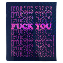 Load image into Gallery viewer, Supreme Hysteric Glamour Holographic Fuck You Sticker Purple
