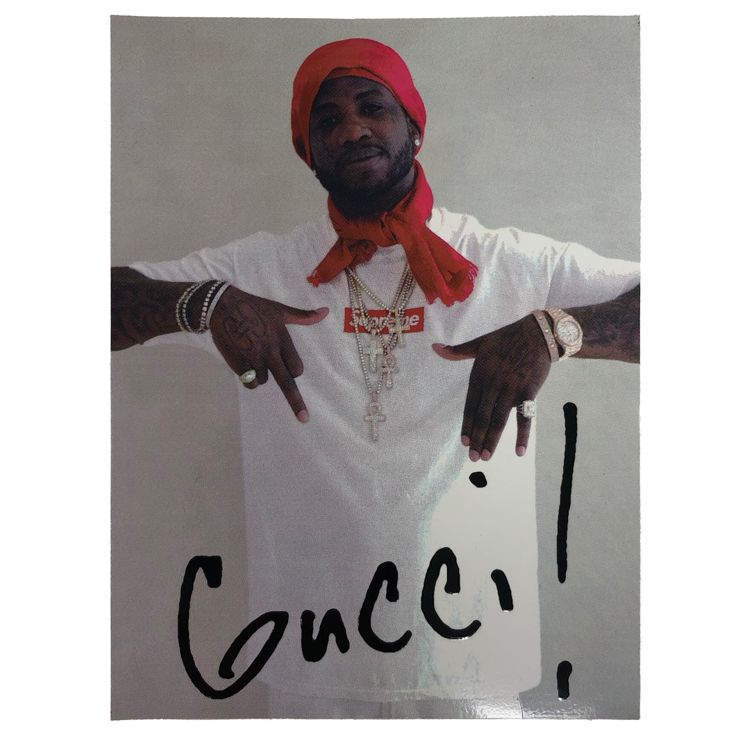 Supreme Gucci Mane Sticker