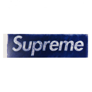 Supreme Molodkin Box Logo Sticker Blue Pen Scratch
