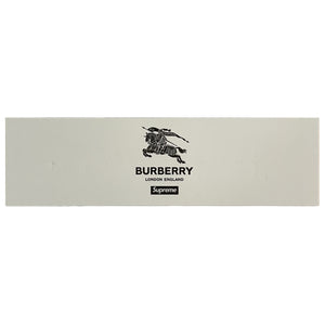 Supreme Pink Burberry Box Logo Sticker