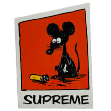 Load image into Gallery viewer, Supreme Mouse Sticker Orange
