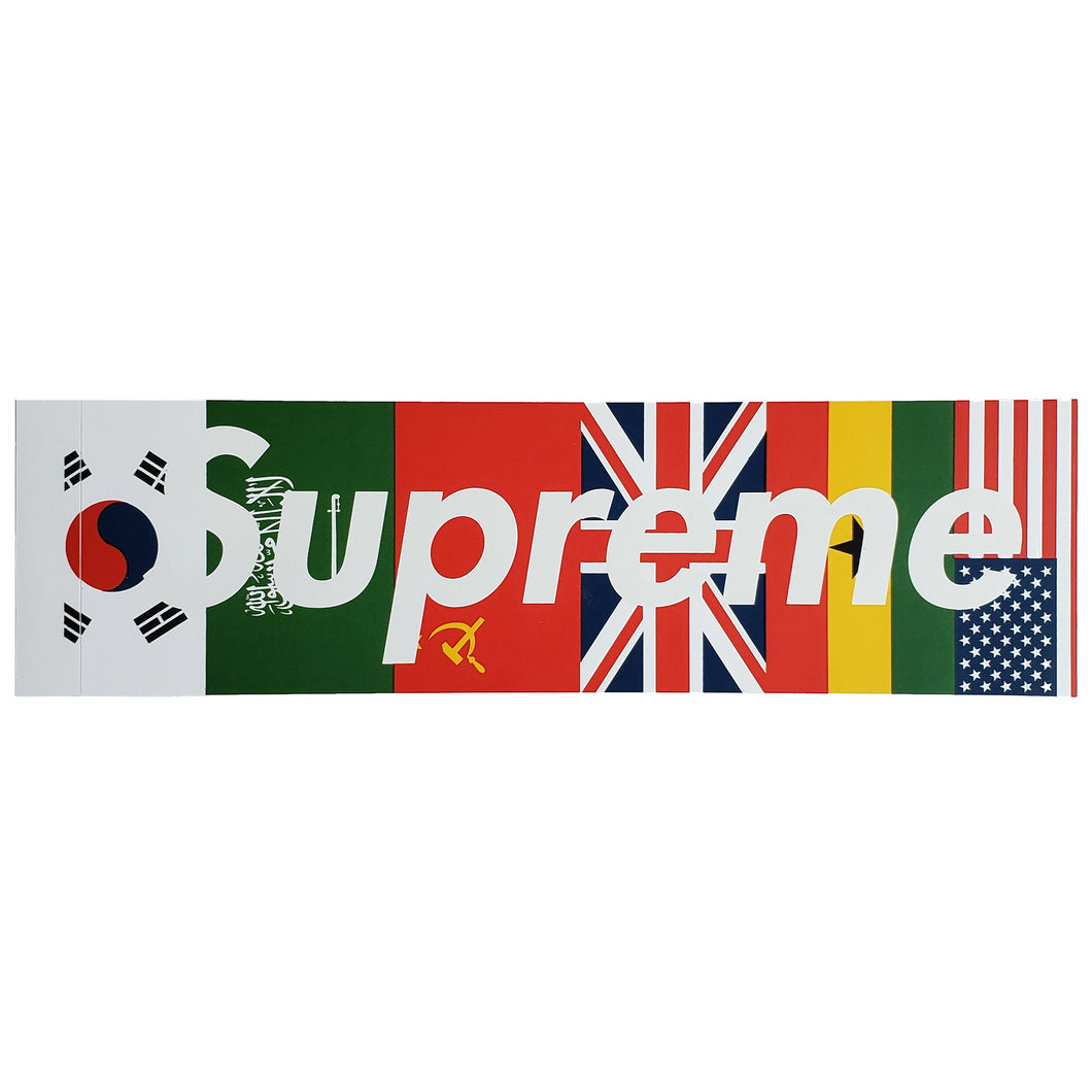 Supreme International Flags Box Logo Sticker