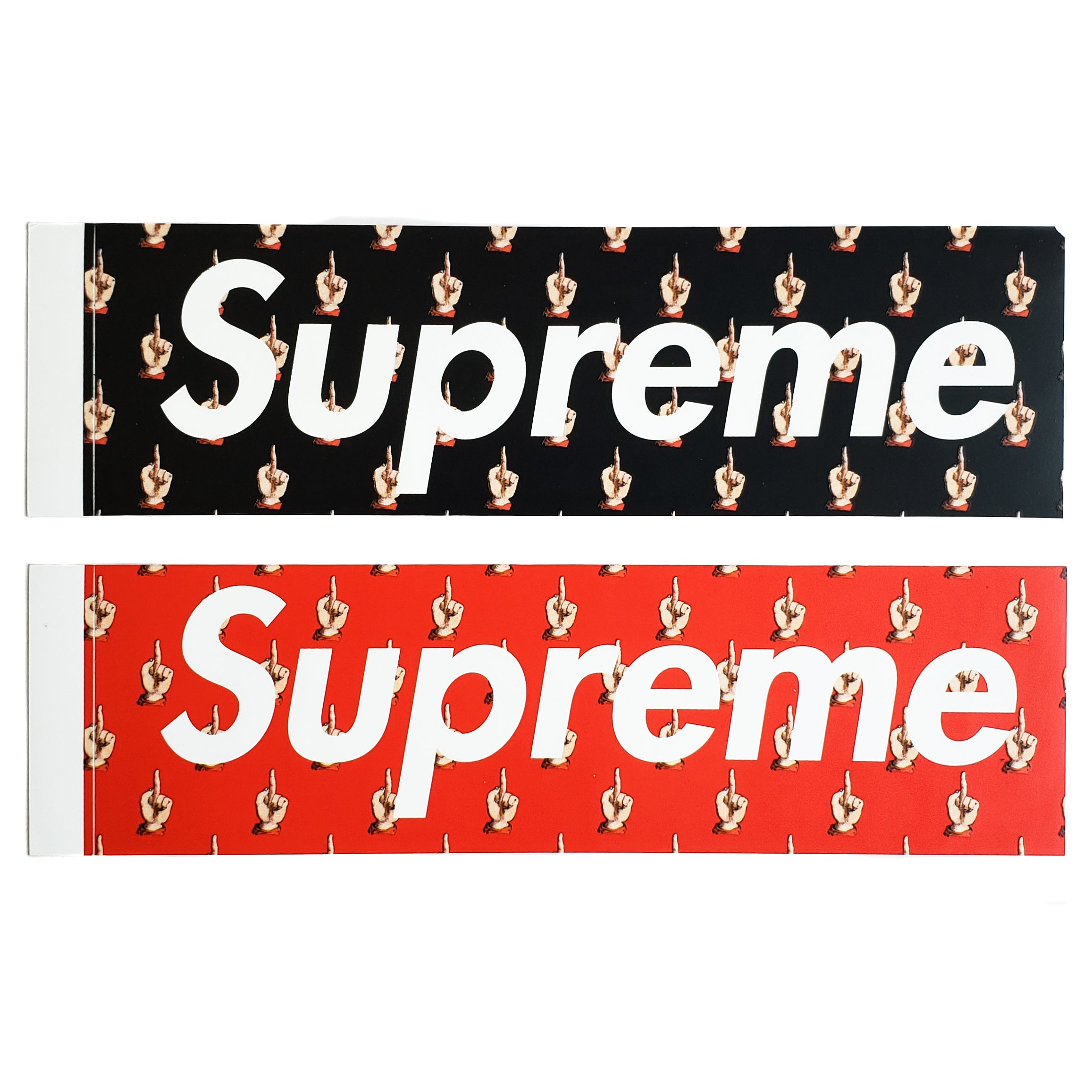 Supreme Middler Finger Undercover Box Logo Stickers | Supreme Stickers