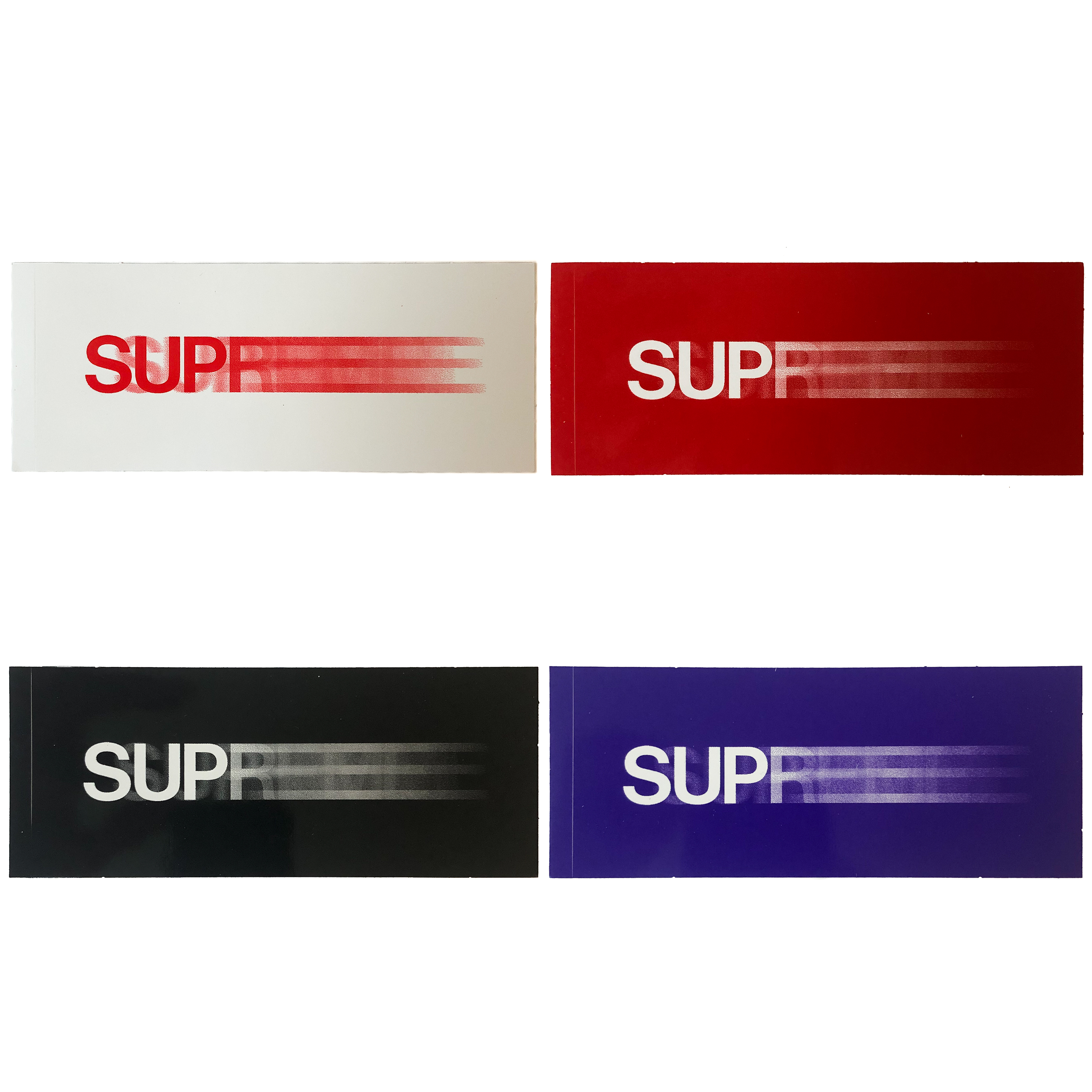 supreme motion logo sticker &postcardset-