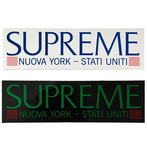 Supreme Nuova York Stati Uniti Sticker Set
