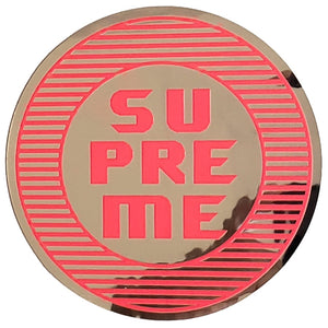 Supreme Disrupt Foil Sticker Pink