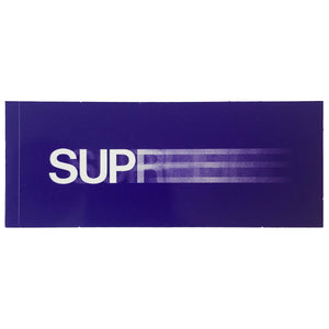 Supreme Motion Logo Sticker Purple