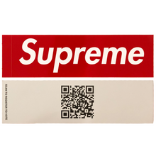 Load image into Gallery viewer, Supreme Register To Vote QR Code Box Logo Sticker
