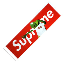 Load image into Gallery viewer, Supreme Kermit The Frog Box Logo Sticker Red
