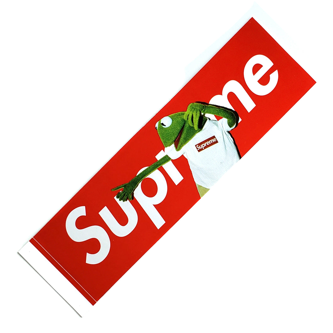 Supreme Kermit The Frog Box Logo Sticker Red