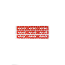 Load image into Gallery viewer, Supreme Comme Des Garcons Polka Dot Box Logo Sticker Red Mini
