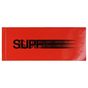 Supreme Motion Logo Sticker Red