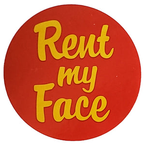Supreme Rent My Face Sticker Red