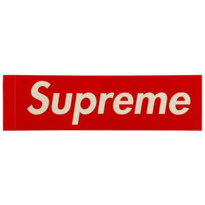 Supreme Clear Vinyl Box Logo Sticker Red