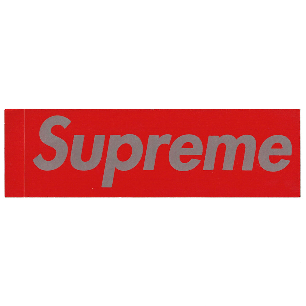 Supreme Red/Silver Box Logo Sticker