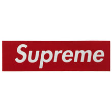 Load image into Gallery viewer, Supreme Felt Box Logo Sticker Red Without Tab

