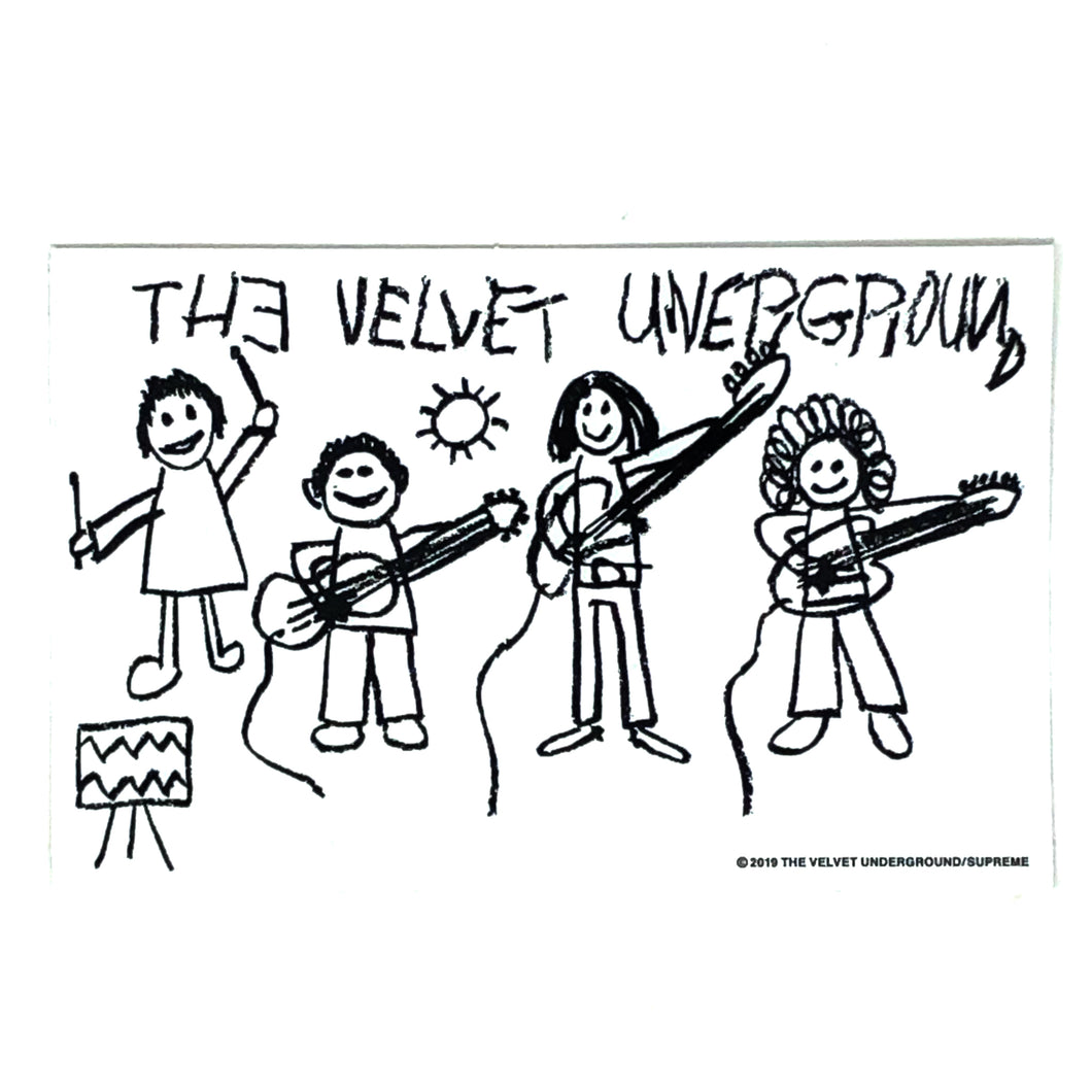 Supreme The Velvet Underground Drawing Sticker