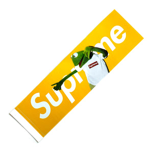 Supreme Kermit The Frog Box Logo Sticker Yellow