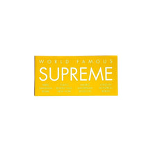 Load image into Gallery viewer, Supreme World Famous International Sticker Yellow
