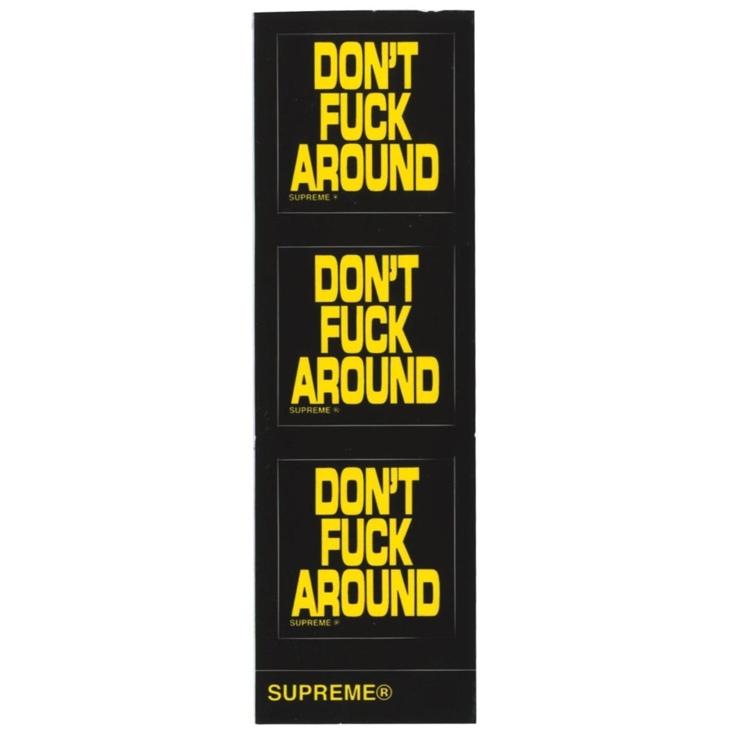 Supreme Don't Fuck Around Mini Stickers