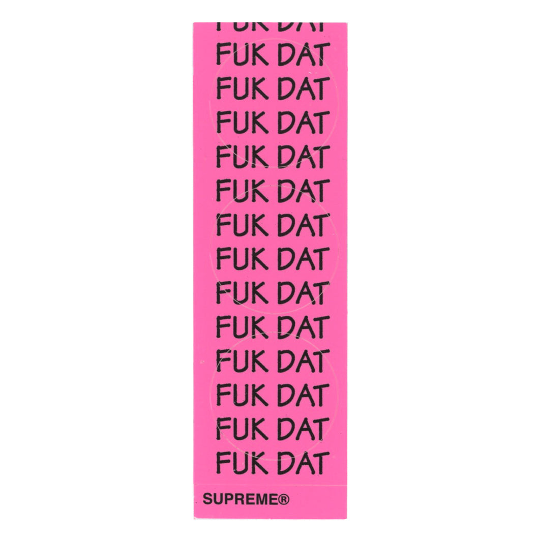 Supreme Fuk Dat Mini Stickers